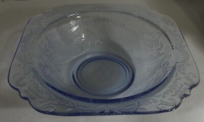 Vintage Federal Light Blue Madrid Depression Glass 6.75quot; Cereal Bowl