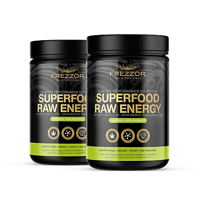 #ad Natural Green Superfoods Raw Energy Power Vegan Hemp Health Aid FREZZOR 2 Pack