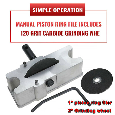 #ad 66785 Performance Engine Piston Ring Filer Grinder Grinding None Raw Aluminum