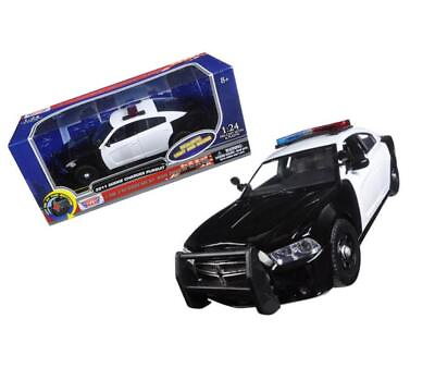 #ad 2011 Dodge Charger Pursuit Police Car Black And White With Flashing Light Bar 2
