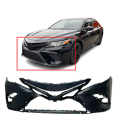 #ad Primed Front Bumper Cover Fascia for Toyota Camry 2018 2019 2020 18 20