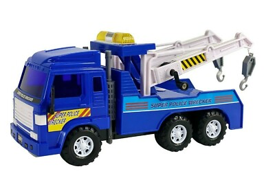 #ad Big Daddy – Friction Powered Police Wrecker Tow Truck Toy