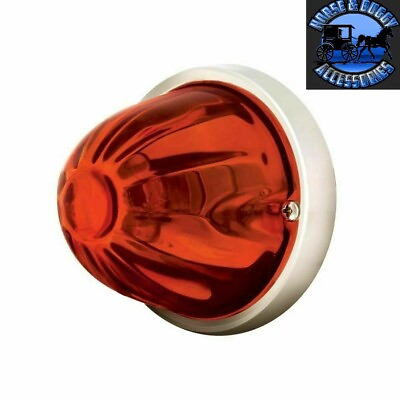 #ad dark amber watermelon glass light kit incandescent old school flush mount 79730
