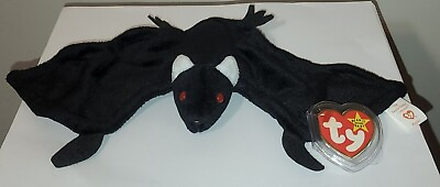 #ad Ty Beanie Baby RADAR the Black Bat 1995 PVC Pellets MWMT Stuffed Plush Toy