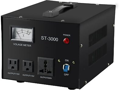 #ad 3000W Watt Up Down Transformer Regulator Stabilizer 110V 220V Voltage Converter