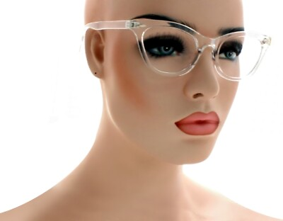 #ad Women Cat Eye Clear Lens Blue Light Blocking Glasses Clear Frame Classic CLR301