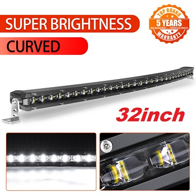 #ad Curved 32inch 1800W LED Work Light Bar Driving Offroad Bumper Lamp Truck 30 34quot;