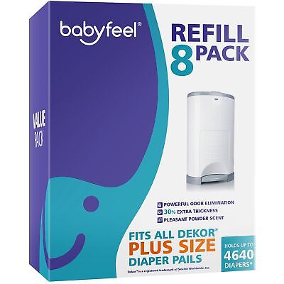 #ad Refills for DEKOR PLUS Diaper Pails 8 Pack Exclusive 30% Extra Thickness F...