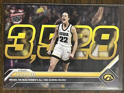 #ad #ad 2023 24 Topps Bowman U Now #49 Caitlin Clark Iowa Hawkeyes IN HAND SHIP S NOW