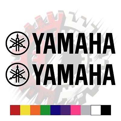 #ad Yamaha Logo Vinyl Sticker Decal Set of 2 All Colors amp; All Sizes