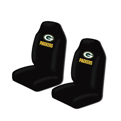 #ad New NFL Green Bay Packers 2 Front Universal Fit Car Truck Bucket Seat Covers