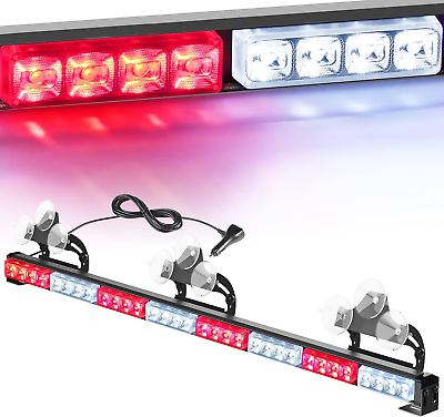 #ad Traffic Advisor Emergency Strobe Light Bar 35Inch 32LED 21 Flash Patterns Direct