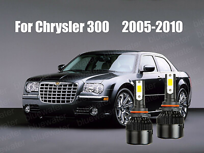 LED For Chrysler 300 2005 2010 Headlight Kit 9006 HB4 White CREE Bulbs Low Beam