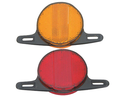 #ad #ad NEW ABSOLUTE GENUINE BICYCLE WHEEL REFLECTORS SET IN RED AMBER.