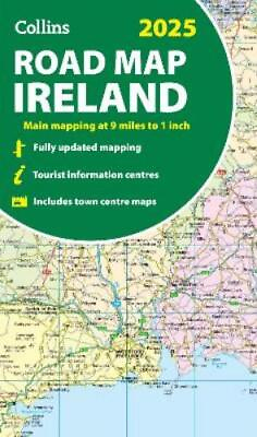 #ad 2025 Collins Road Map of Ireland Map Collins Road Atlas