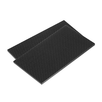 #ad 2 Pcs Carbon Fiber Sheet 125x75x1.5mm Glossy Surface Plain Weave Panel Sheet