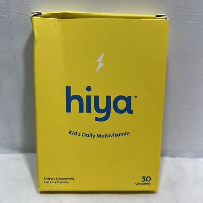 #ad Hiya Kid#x27;s Daily Multivitamin 30 Chewables Ages 2 NEW SEALED