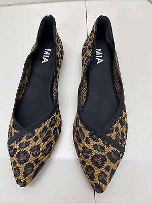 #ad MIA leopard print flex point shoes. Cushioned. Size 9M Brown black