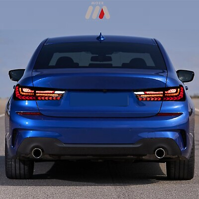 #ad Smoked LED GTS Tail Lights For 2019 2024 BMW 330 340 G20 G80 M3 3 Series Lamp