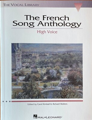 #ad The French Song Anthology : The Vocal Library High Voice w Piano Music Book