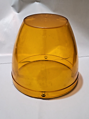 #ad 5quot; Diameter Base Amber Dome Similar To RBII Lens IR3 Series Beacon Whelen