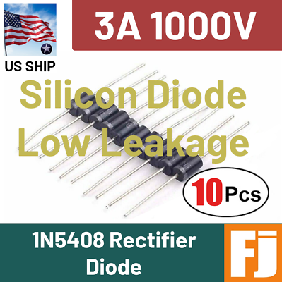 #ad #ad 1N5408 IN5408 10 pcs 3A 1000V Rectifier Diode USA Ship