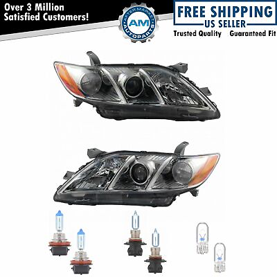 #ad Headlights Headlamps Left amp; Right Pair Set for 07 09 Toyota Camry with Bulbs