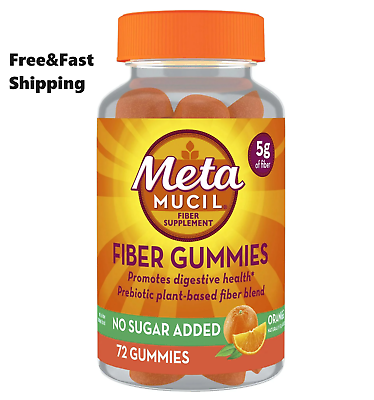 #ad Metamucil Daily Fiber Supplement Fiber Gummies for Digestive Health 72 Ct