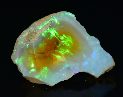 #ad Dry Opal Rough 48.25 Carat Natural Ethiopian Welo Opal Raw Fire Opal Gemstone