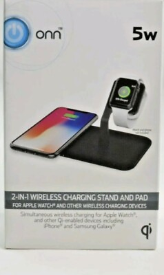 #ad 2 in 1 Wireles Charging Stand and Pad For Apple Watch and Other Wireless Devices