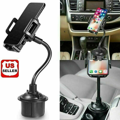 #ad Upgraded Version Universal Adjustable Car Mount Cup Cradle Holder For Cell Phone