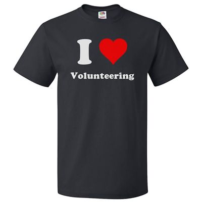 #ad I Love Volunteering T shirt I Heart Volunteering Tee