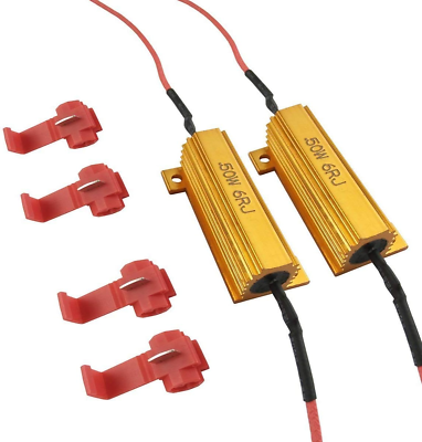 #ad 50W 6Ohm Load Resistors for Fix LED Bulb Fast Hyper Flash Turn Signal Blink Erro