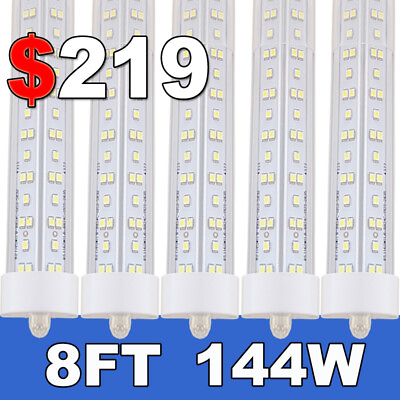 #ad #ad 12Pc T8 8FT Led Tube Light Bulbs FA8 Single Pin 144W 8Foot Led Shop Light 6500K
