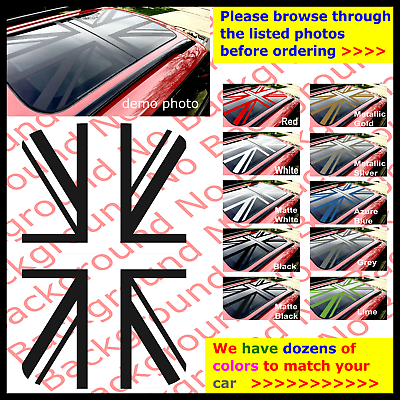 #ad #ad Union Jack Moonroof Panoramic Vinyl Die Cut Decal for Mini Countryman Get 3 F60