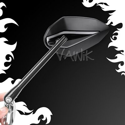 #ad VAWiK Mirrors black Venom with chrome base fits Ducati 899 Panigale ABS 14#x27; 15#x27;