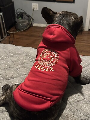 #ad Dog Sweater With Hoodie Soft Warm Cat Pet Dog Fashion Luxury Dogs Versace