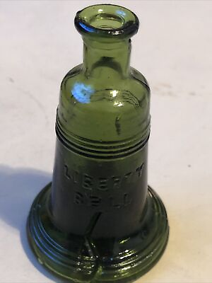 #ad #ad 3” Lime Green Liberty Bell Wheaton Mini Bottle