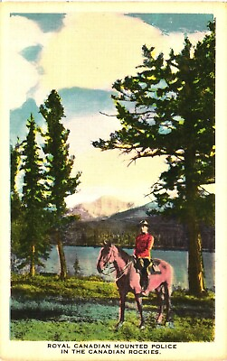 #ad #ad Royal Canadian Mounted Police In The Canadian Rockies Canada Postcard
