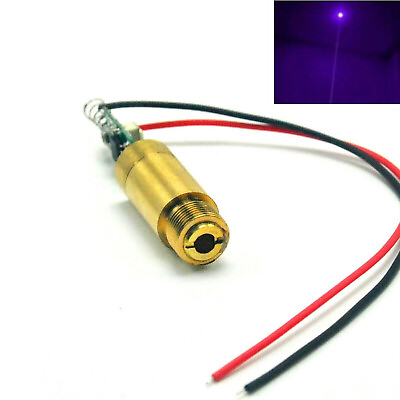 #ad Industrial 405nm 20mW Violet Blue Laser Diode Module Dot 3 5V w Driver amp; Spring