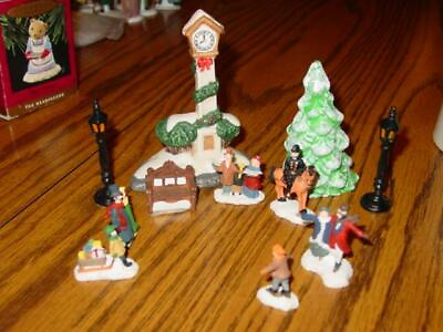 11 Mercuries Christmas Figures From #18104 Series Police Lights Etc 1995