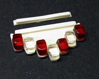 #ad 1:24 1:25 scale model resin red clear Vector lightbar fire ambulance police
