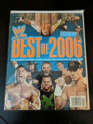 #ad WWE Wrestling Magazine January 2007 Best of 2006 John Cena Jeff Hardy Batista