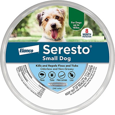 #ad New Seresto Flea and Tick Collar for Small Dogs 8 month Flea up to 18 pounds
