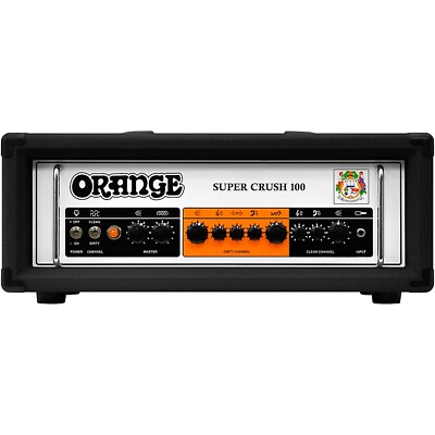 #ad Orange Amplifiers Super Crush 100W Guitar Amp Head Black Refurbished