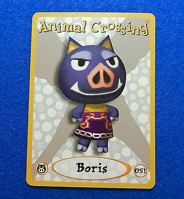 #ad Nr. Mint Animal Crossing BORIS e Reader Card Nintendo Gamecube Series 1 2002💎