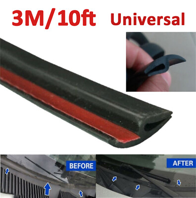 #ad Windshield Rubber Molding Seal Trim Universal for Windscreen and Windows 10FT