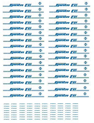 #ad N Scale 48#x27; amp; 53#x27; Container Decals. Santa FE