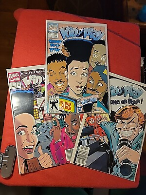 #ad KID N PLAY 1 2 3 First Issue Marvel Comics 1992 2 3 Newsstand Editions Rap Music