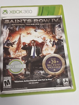 #ad Saints Row 4 National Treasure Edition 2 Disc Set Xbox 360 Free Shipping